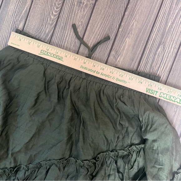 Scarlet Darkness Green Maxi Skirt Renaissance Women's XL - Picture 12 of 12